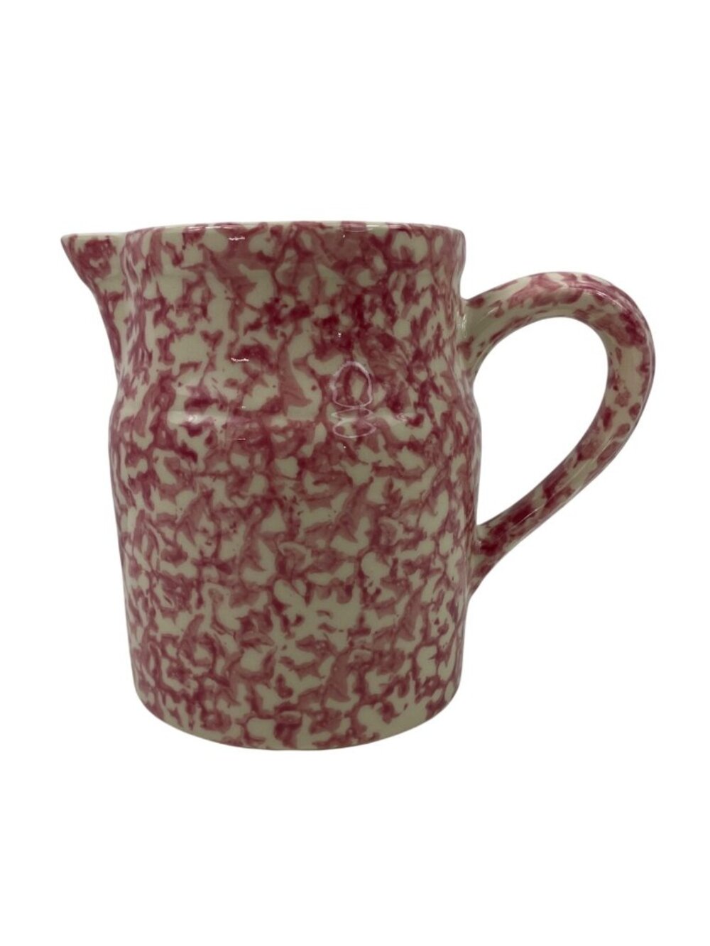 Gerald E Henn Red Spongeware 32 OZ Pitcher Stoneware - Picture 2 of 12